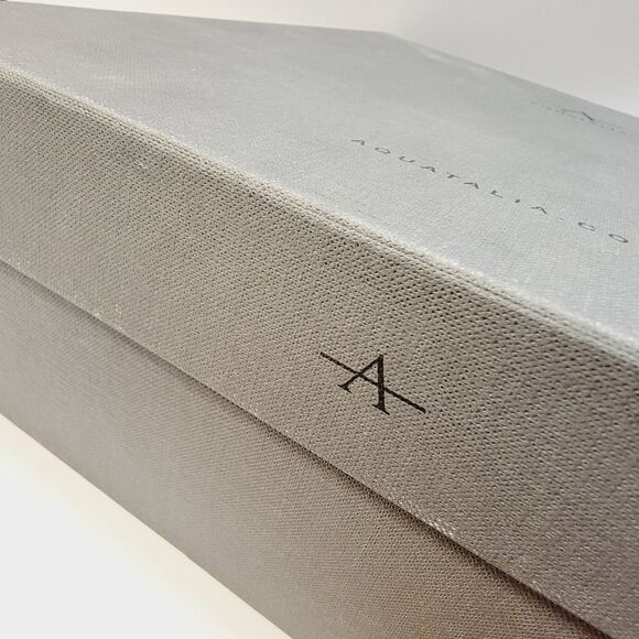 Aquatalia Holly Black Leather Lug Sole Emo Goth Combat Boot Dust Bag Size 8 NIB - Picture 14 of 14